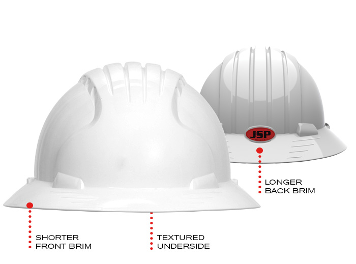 Full brim vs store cap hard hat